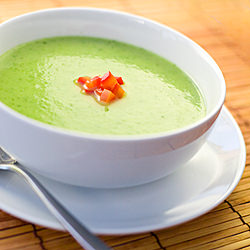 Courgette and Avocado Pear Soup