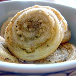 Flaky Pastry Pesto Pinwheels