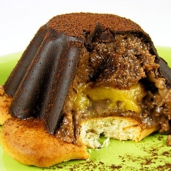 Chocolate Peach Dessert