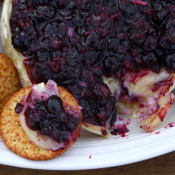 Baked Brie with Blueberry Sauce