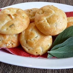 Sage & Gorgonzola Gougères