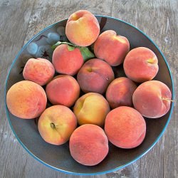 Peach Melba Clafoutis