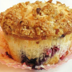 Double-Berry Muffins with Streusel