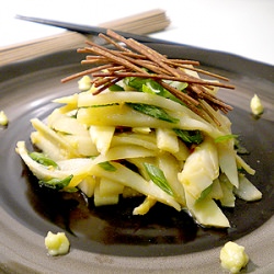 Bamboo Shoot, Soba Crisps, Wasabi