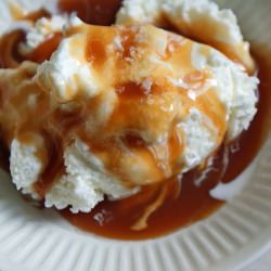 Caramel Sundaes with Grey Salt
