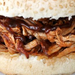 Lean Pulled Pork Sandwich