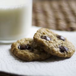 PB and Chocolate Oatmeal Cookies