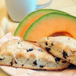 Cream Scones with Dried Cherries