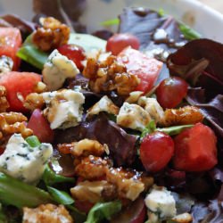 Big Salad with Watermelon, Walnuts…
