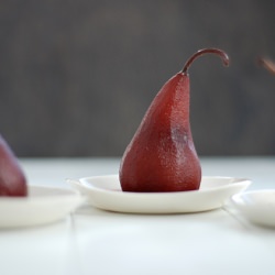 Poached Pears with Mascarpone