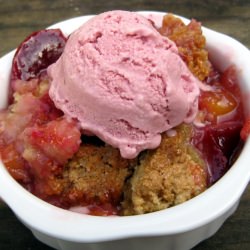 Roasted Plum Ice Cream