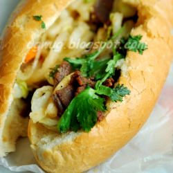 Vietnamese BBQ Beef Sandwich