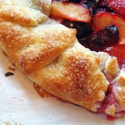 Plum Galette with Cherries