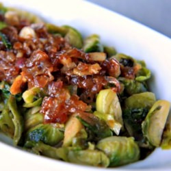 Brussesl Sprout Hash w/ Shallots