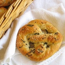 Fresh Basil Soft Pretzels