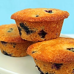 Blueberry-Lemon Cornmeal Muffins