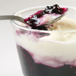 Elderberry Compote & Pudding