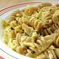 Cheesy Pasta Scramble