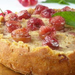 Cake with Bread and Cherries