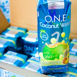 One Splashed Coconut Water