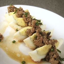 Chinese Stewed Eggs & Minced Pork