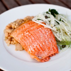 Ocean Trout w/ Bean Purée