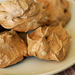 Chocolate Hazelnut Meringue Cookies
