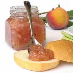Peach Jam with Almonds and Rum