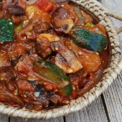 Shrooms, Zucchini, Eggplant & Onoin