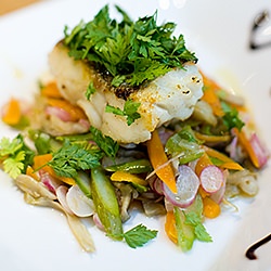 Honey Glazed Cod with Vegetables