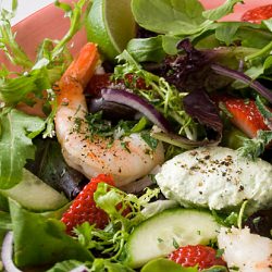 Prawn & Strawberry Salad