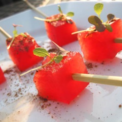 Pepper Seasoned Watermelon Cubes