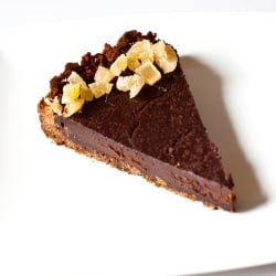 Dark Chocolate Tart with Gingersnap
