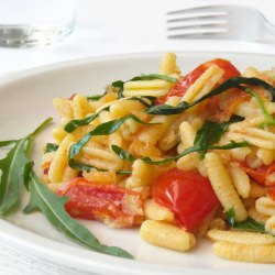 Gnocchi with Rocket Tomatoes Crumb