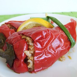 Stuffed Red Bell Peppers