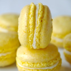 Mango-Passion Fruit Macarons