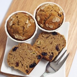 Oatmeal Banana Raisin Muffins