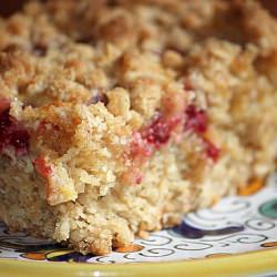 Raspberry Lemon Crumble Bars~