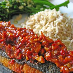 Fried Trout with Sambal Oelek
