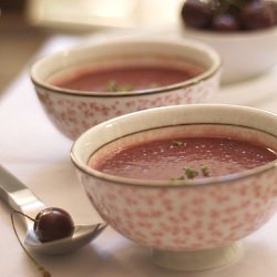 Cherries and Watermelon Gazpacho