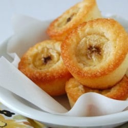 Toasted Coconut and Banana Friands