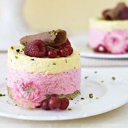 Pistachio, Lemon and Berry Cakes