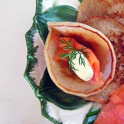 Buckwheat Blinis with Smoked Salmon