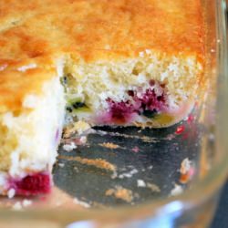 Raspberry Kiwi Coffee Cake