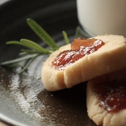 Brown Sugar Cookies with Fig Jam