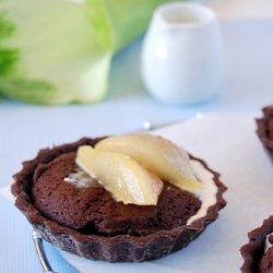 Pear and Chocolate Fudge Tartlets