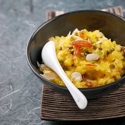 Indian Saffron Rice Pudding