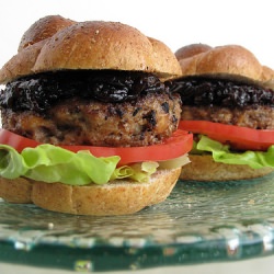 Meatloaf Burgers w/ Onion Marmalade
