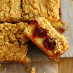 Sour Cherry Crumb Bars