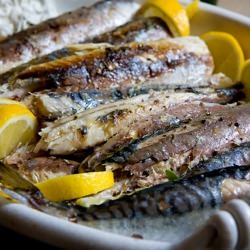 BBQ Mackerel with lemon and Smoked